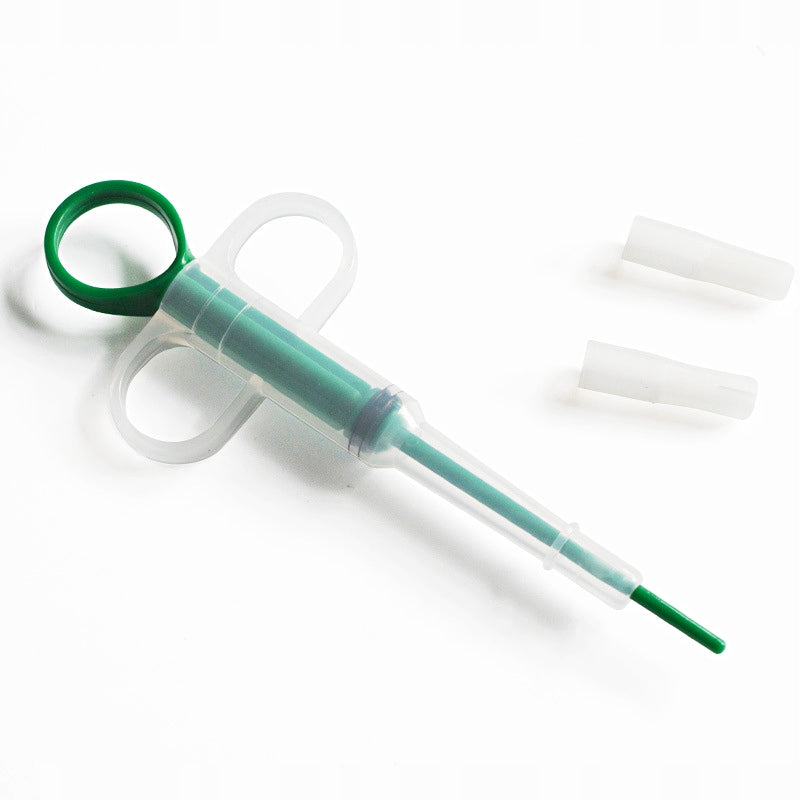 APPLICATOR SYRINGE FOR ADMINISTRATION OF TABLETS + FREEBIE FOR ANIMALS ZK8z Color green
