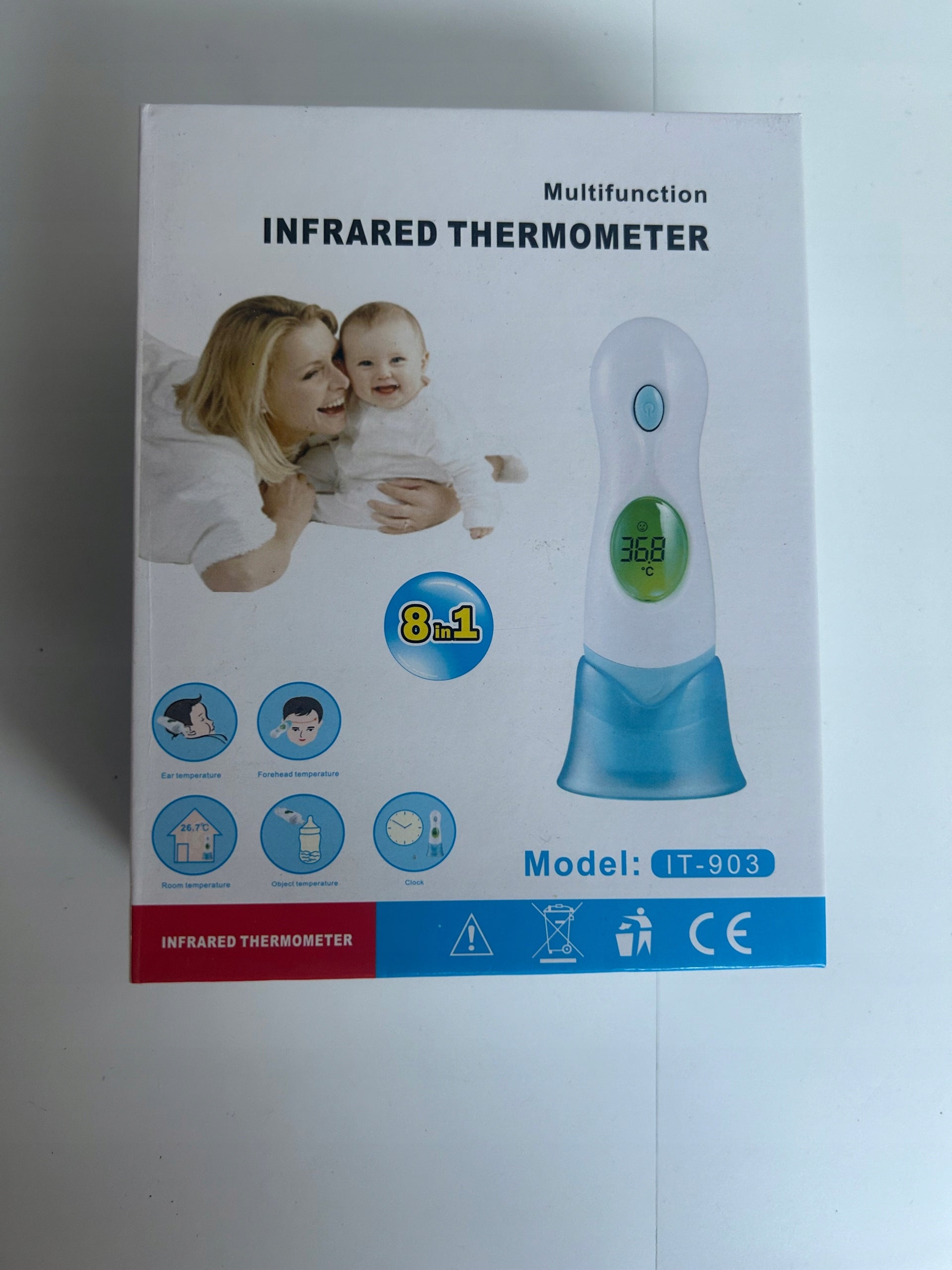 APT AG458 Multifunction Infrared Thermometer 4in 1 Batteries included no