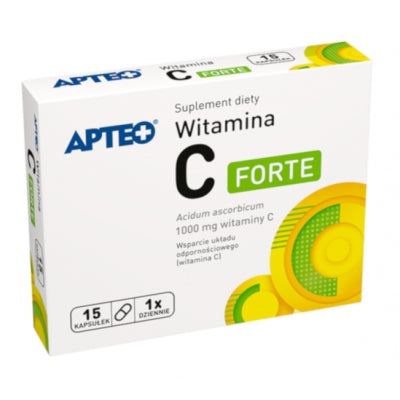 APTEO Vitamin C Forte for Immune System, 15 Capsules