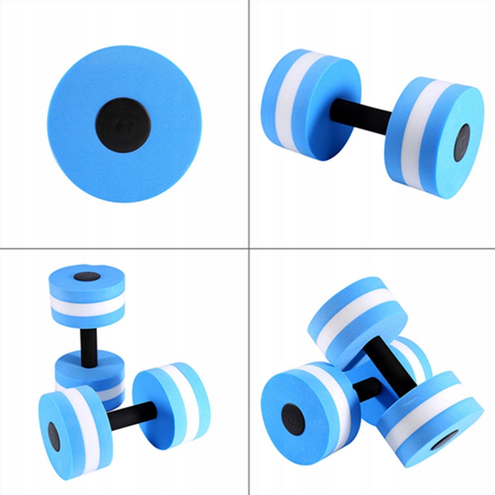 AQUA EVA FOAM DUMBBELLS FOR WATER EXERCISES SWIMMING POOL 2PCS Brand no brand
