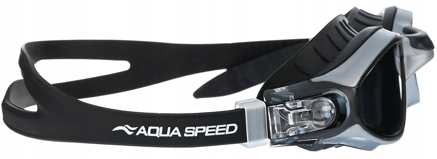 AQUA SPEED SWIMMING GOGGLES ANTI FOG UV 26 Model jednobryłowe zakrzywione do pływania na basen