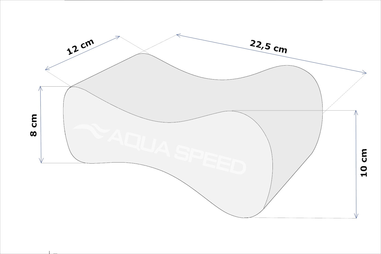 AQUA-SPEED WAVE 40cm Swimming Board for Swimming Training Model Ósemka Wave kol.38