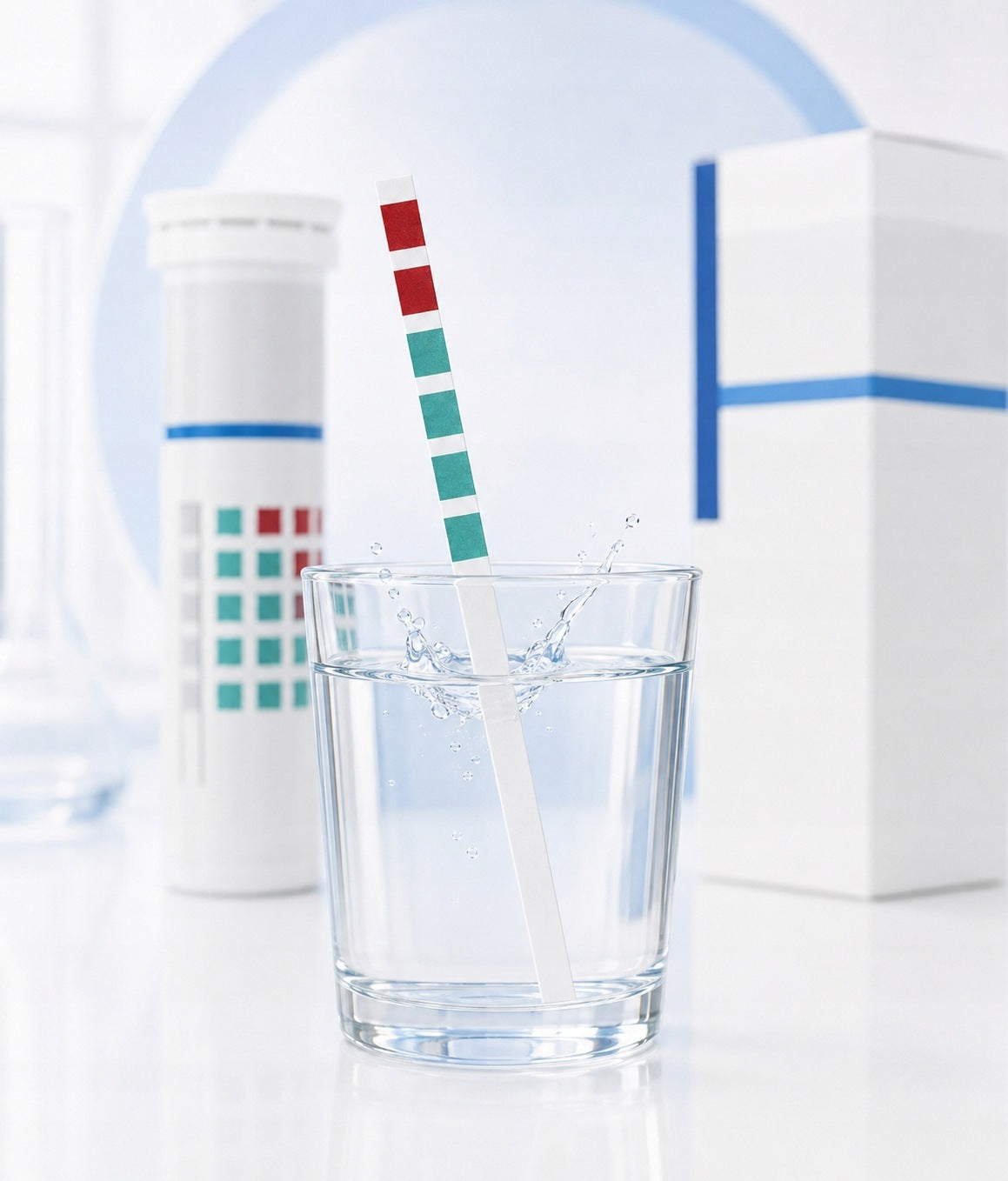 AQUADUR 5-25 Water Hardness Test Strip Tester 90-450 ppm CaCO3 1 Piece Manufacturer code 908