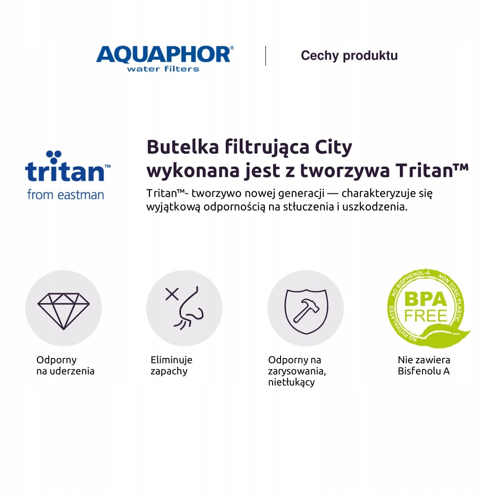 AQUAPHOR City filter bottle with filter + your logo engraving name EAN (GTIN) 5904413127321