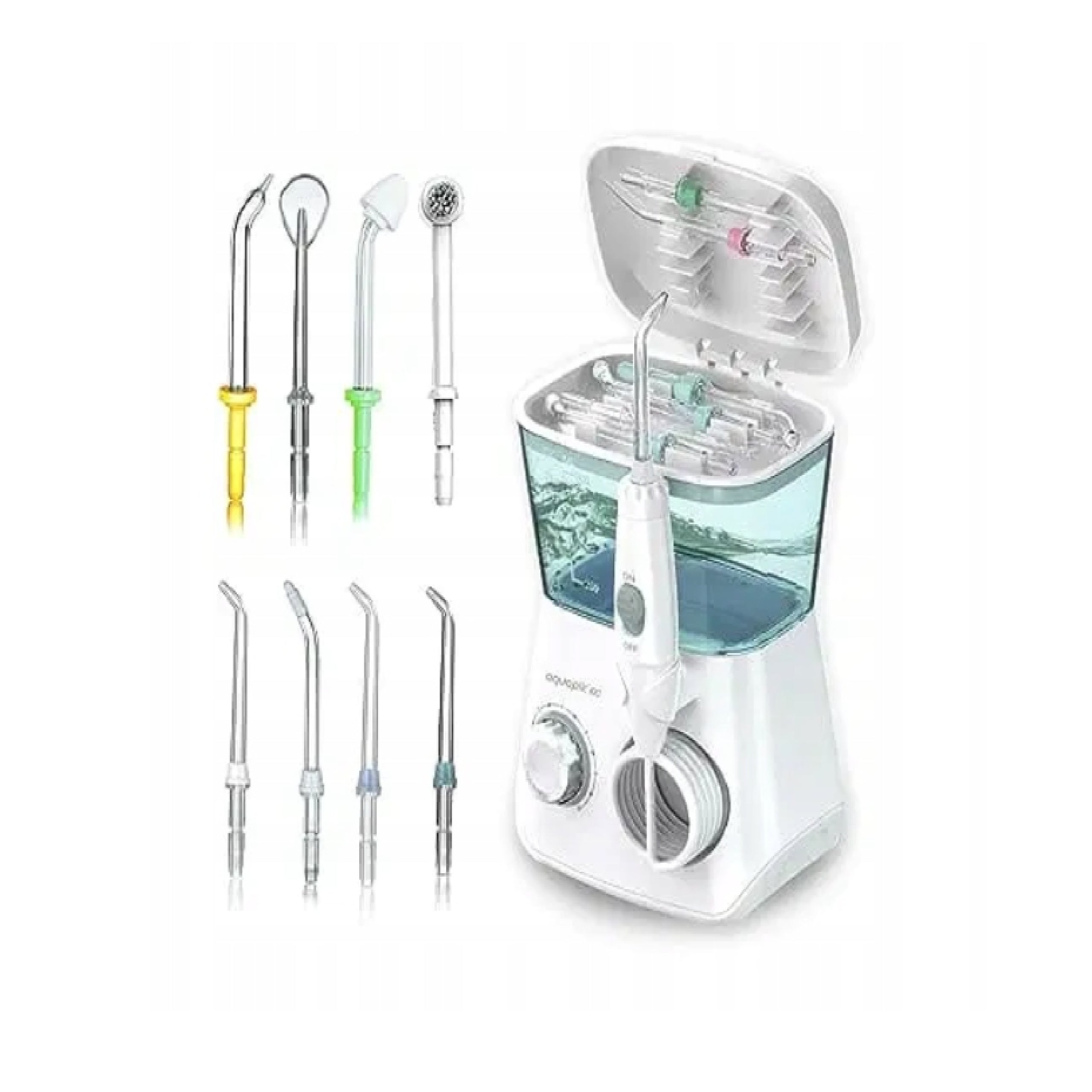 AQUAPIK 100 mouth and nose irrigators with 8 multifunctional nozzles 10 level