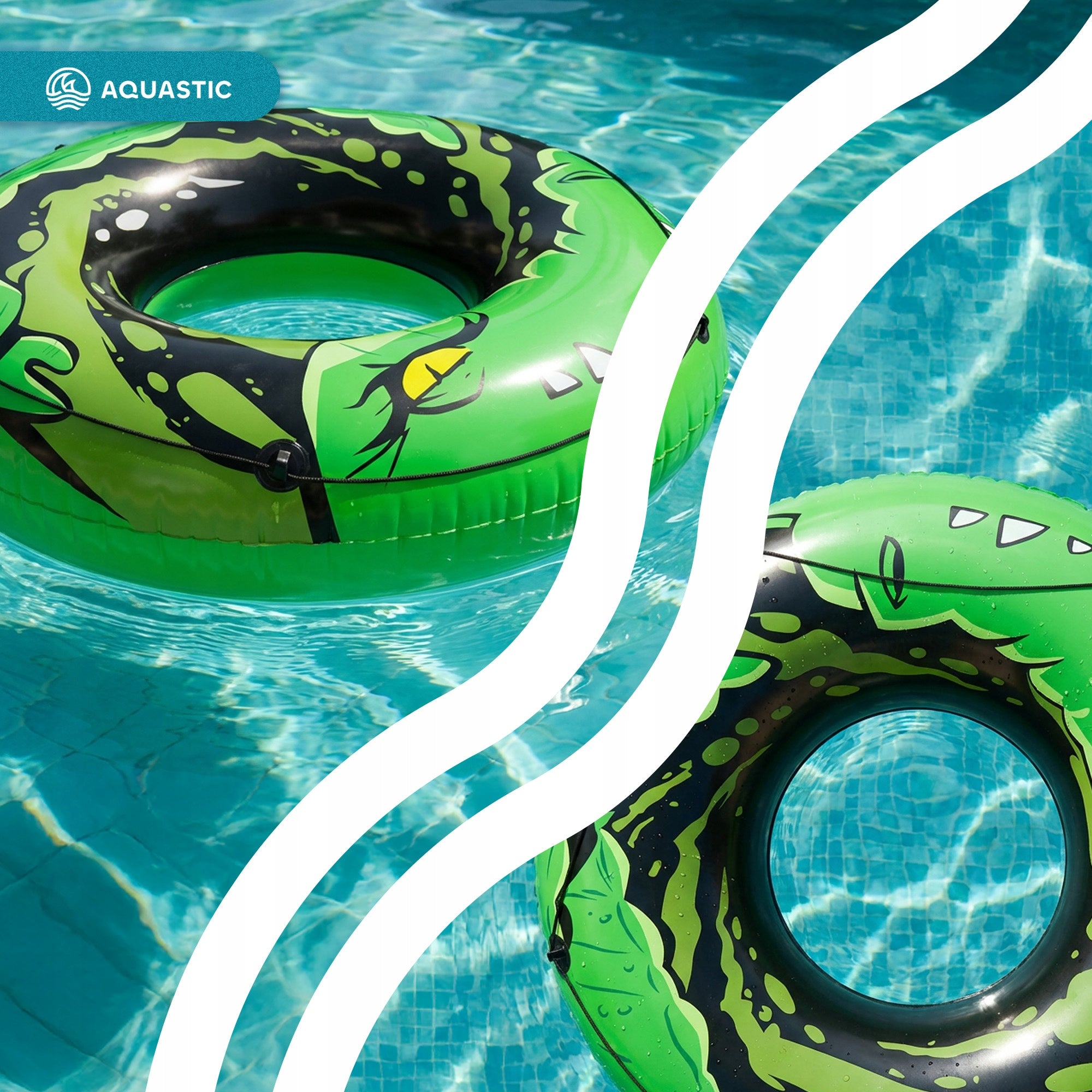AQUASTIC CIRCLE INFLATABLE CIRCLE FOR SWIMMING CHILDREN TO LEARN TO PLAY EAN (GTIN) 5904823000313