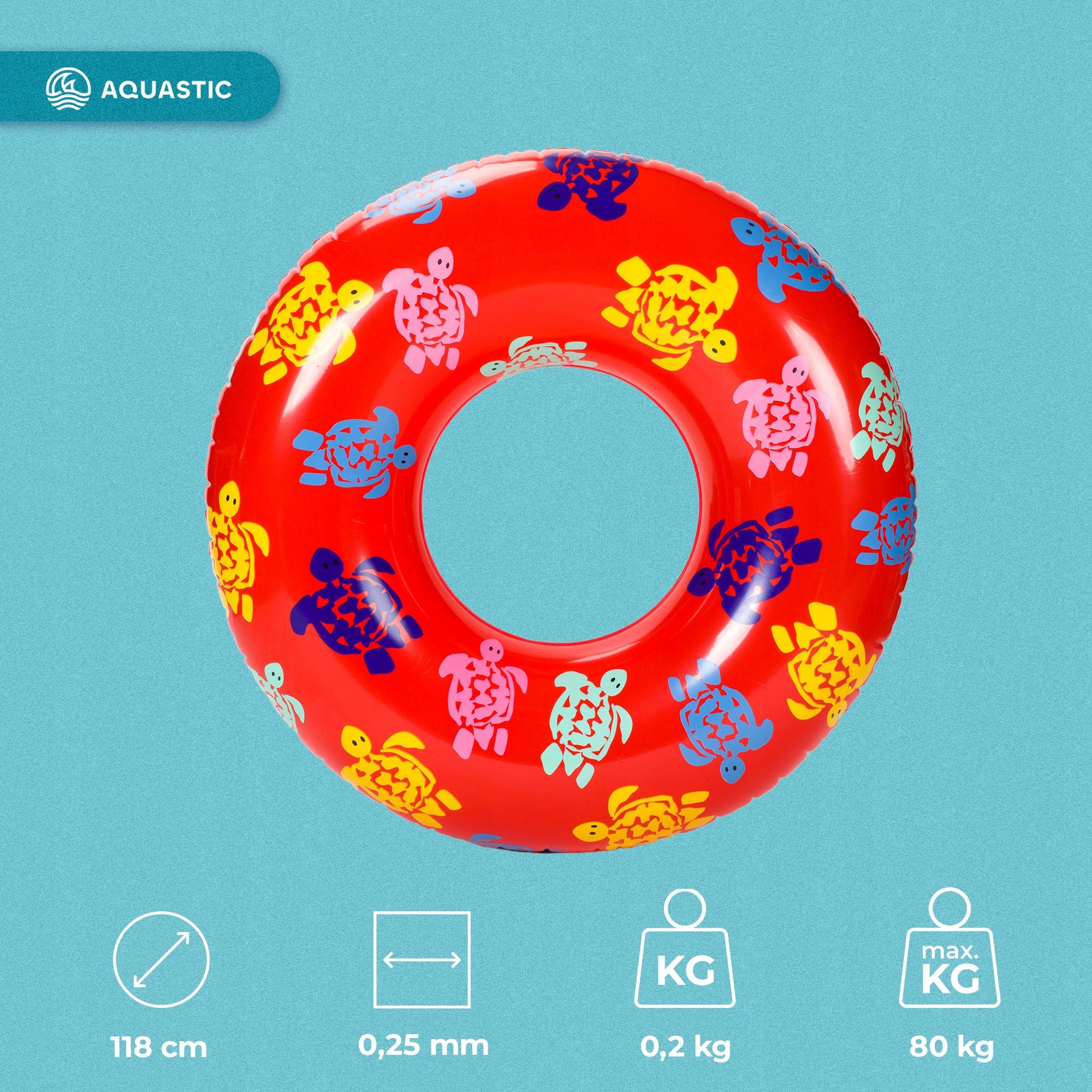AQUASTIC CIRCLE INFLATABLE WHEEL FOR CHILDREN'S SWIMMING TO PLAY LEARNING Brand Aquastic