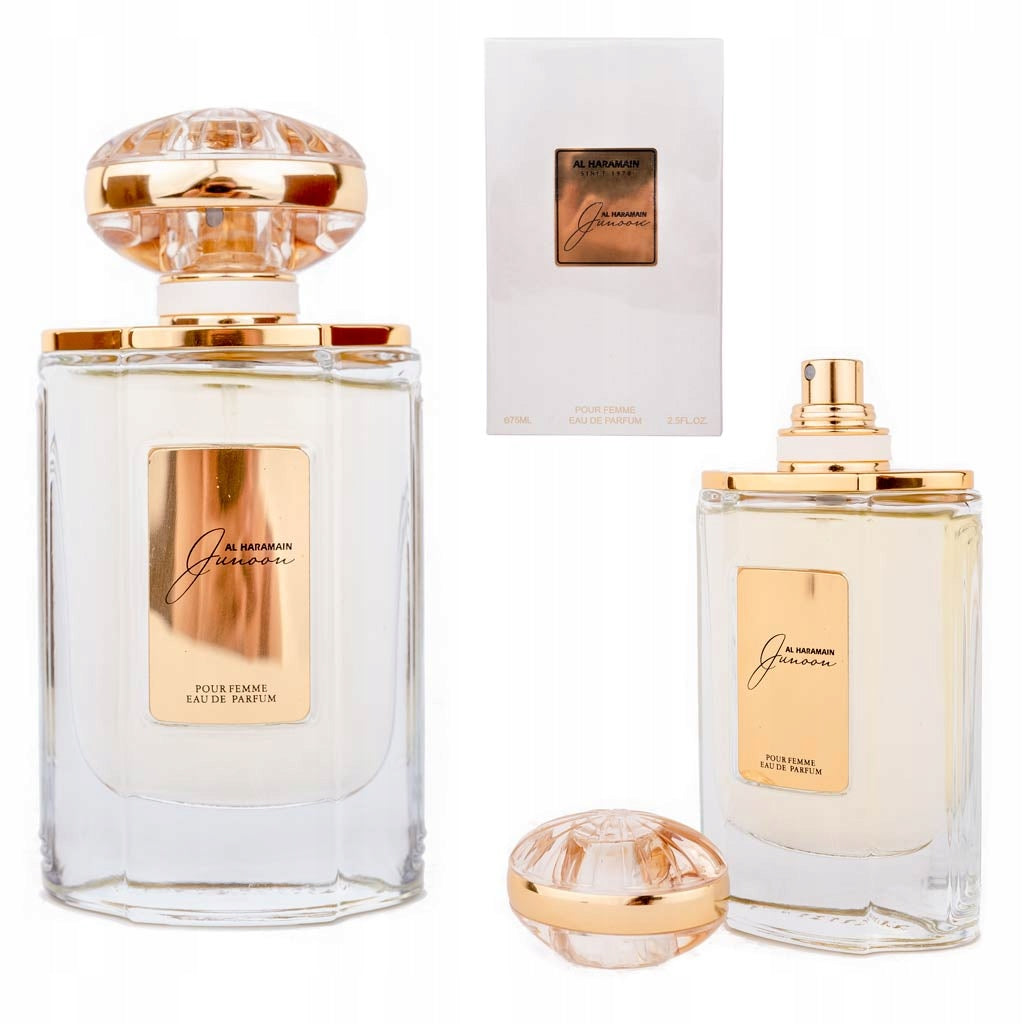 ARABIC PERFUME WOMEN ORIGINAL AL HARAMAIN JUNOON PERMANENT ENVELOPING Packaging status original