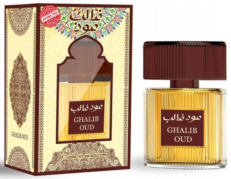 ARABIC Perfume GHALIB OUD Attar Roll On unisex 20ml