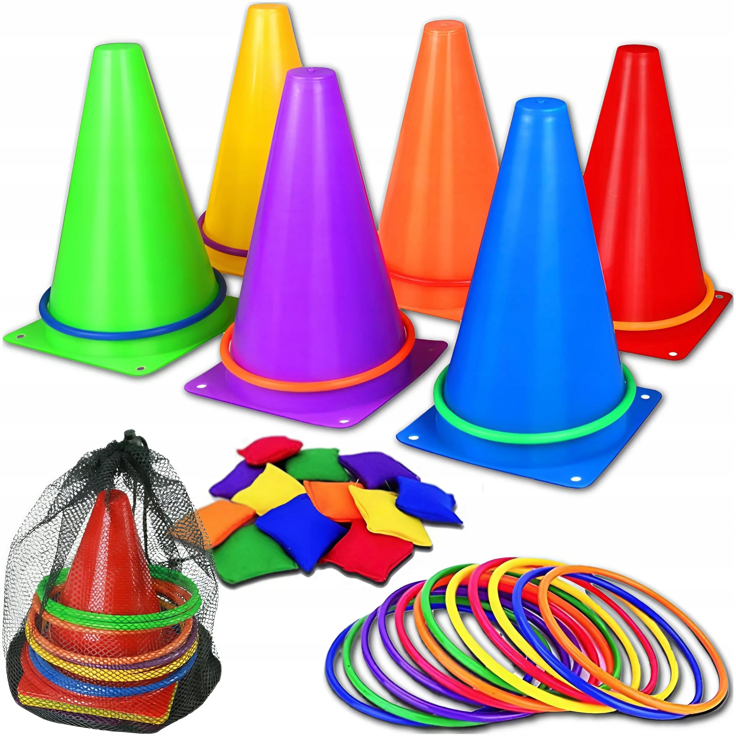 ARCADE GAME MOVEMENT TRAINING CONES RINGO CHILDREN BEANS HOOPS Manufacturer code GRA ZRĘCZNOŚCIOWA RUCHOWA