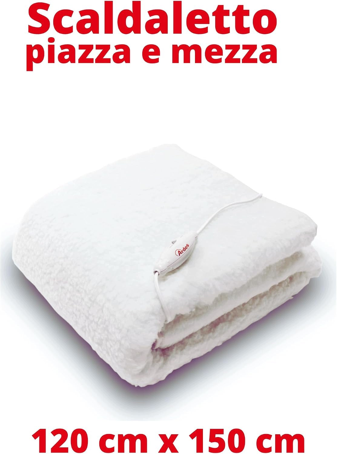 ARDES AR415 ELECTRIC BLANKET 150X120CM TWO-STAGE HEATING WOOL Medical device yes