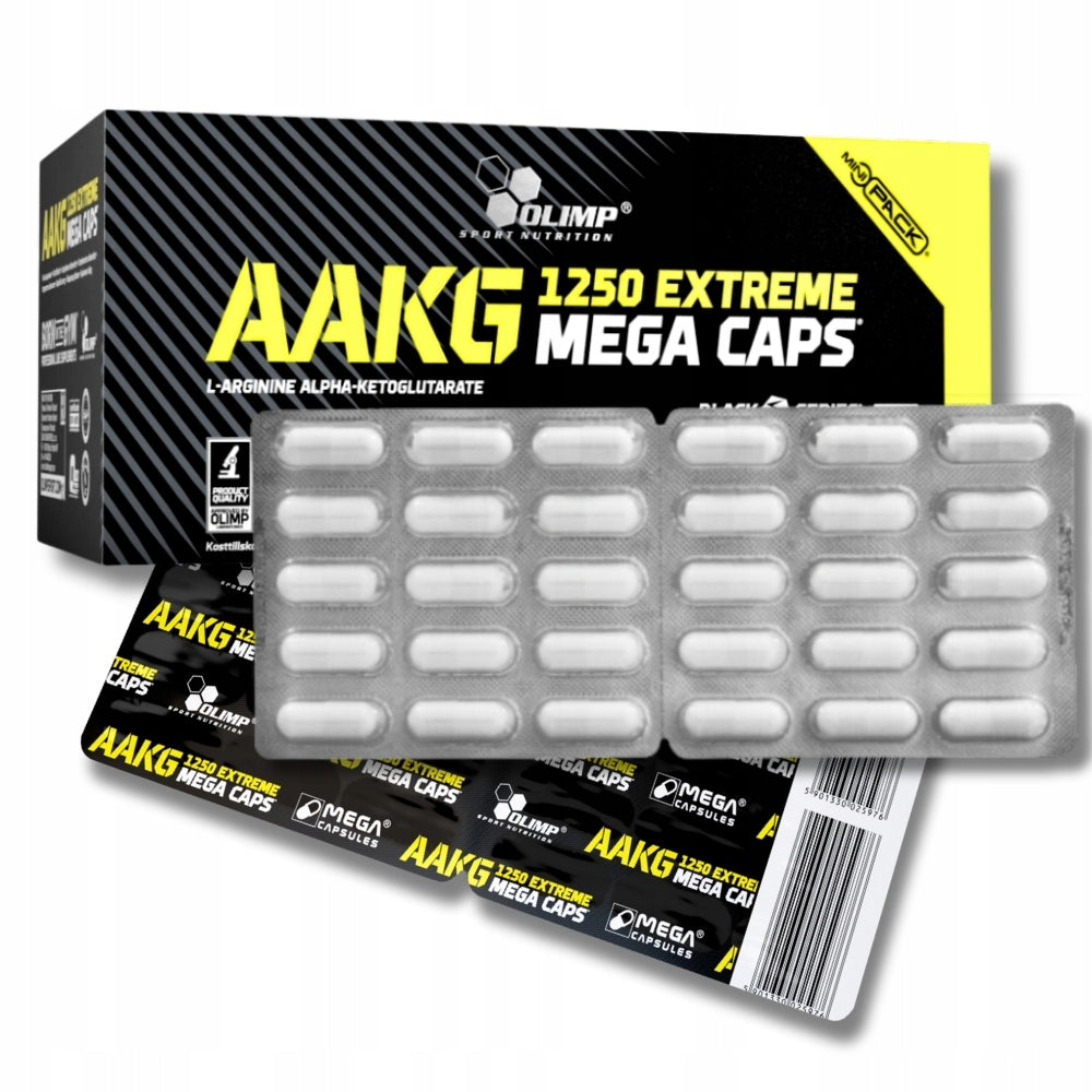 ARGANINE Olimp AAKG 1250 Extreme Mega Caps Packaging status original