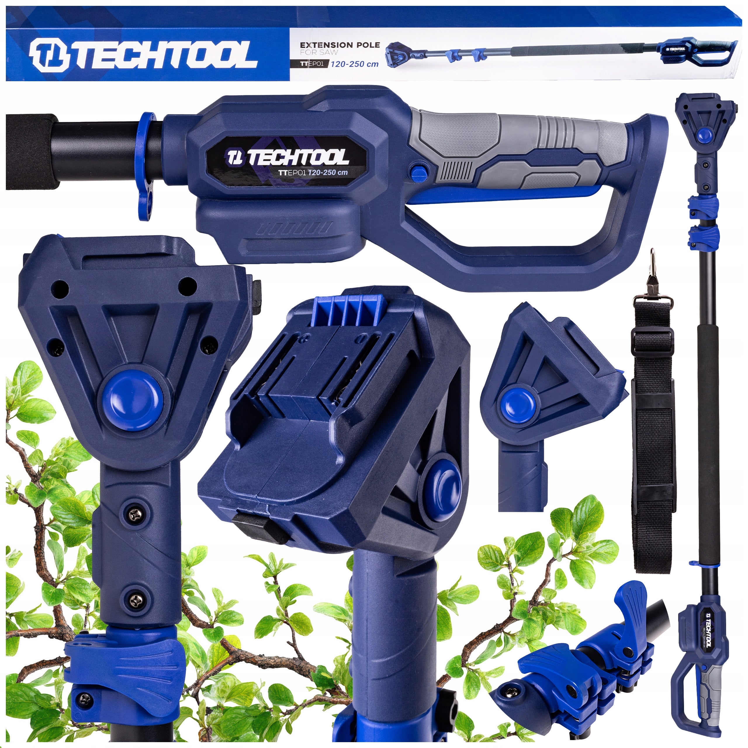 ARM BOOM TELESCOPIC EXTENSION FOR CORDLESS SAW TECHTOOL
