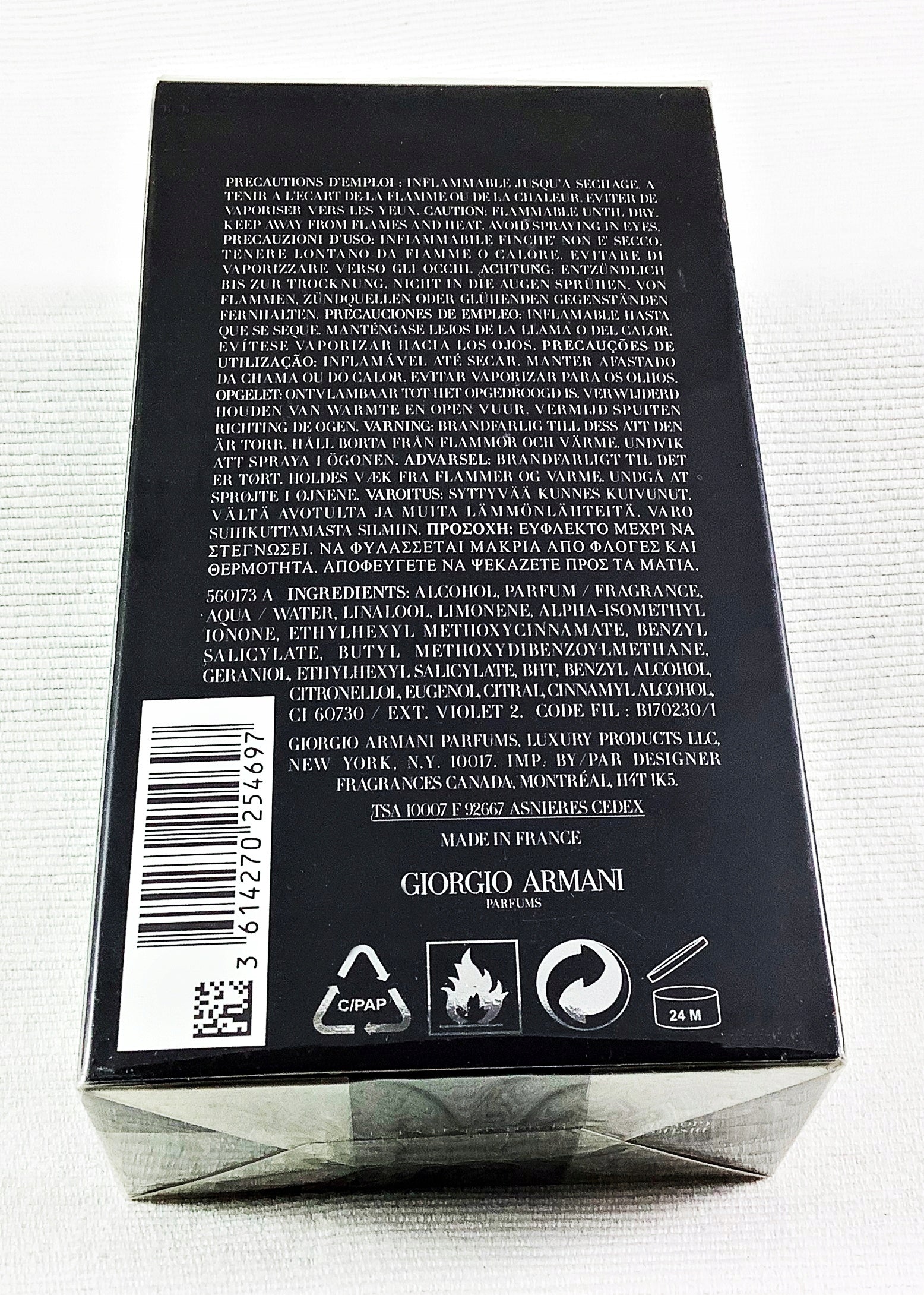 ARMANI ACQUA DI GIO PROFUMO PARFUM 125 ML UNIQUE Manufacturer code 160980800