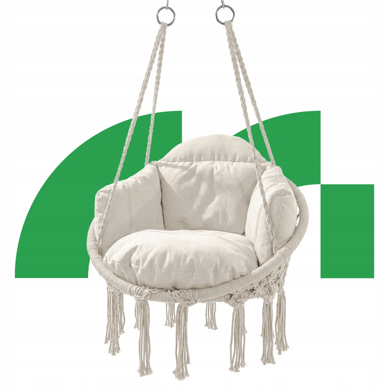 ARMCHAIR HANGING GARDEN SWING STORK NEST WITH PILLOW XL GARDEN HOUSE Kind hanging