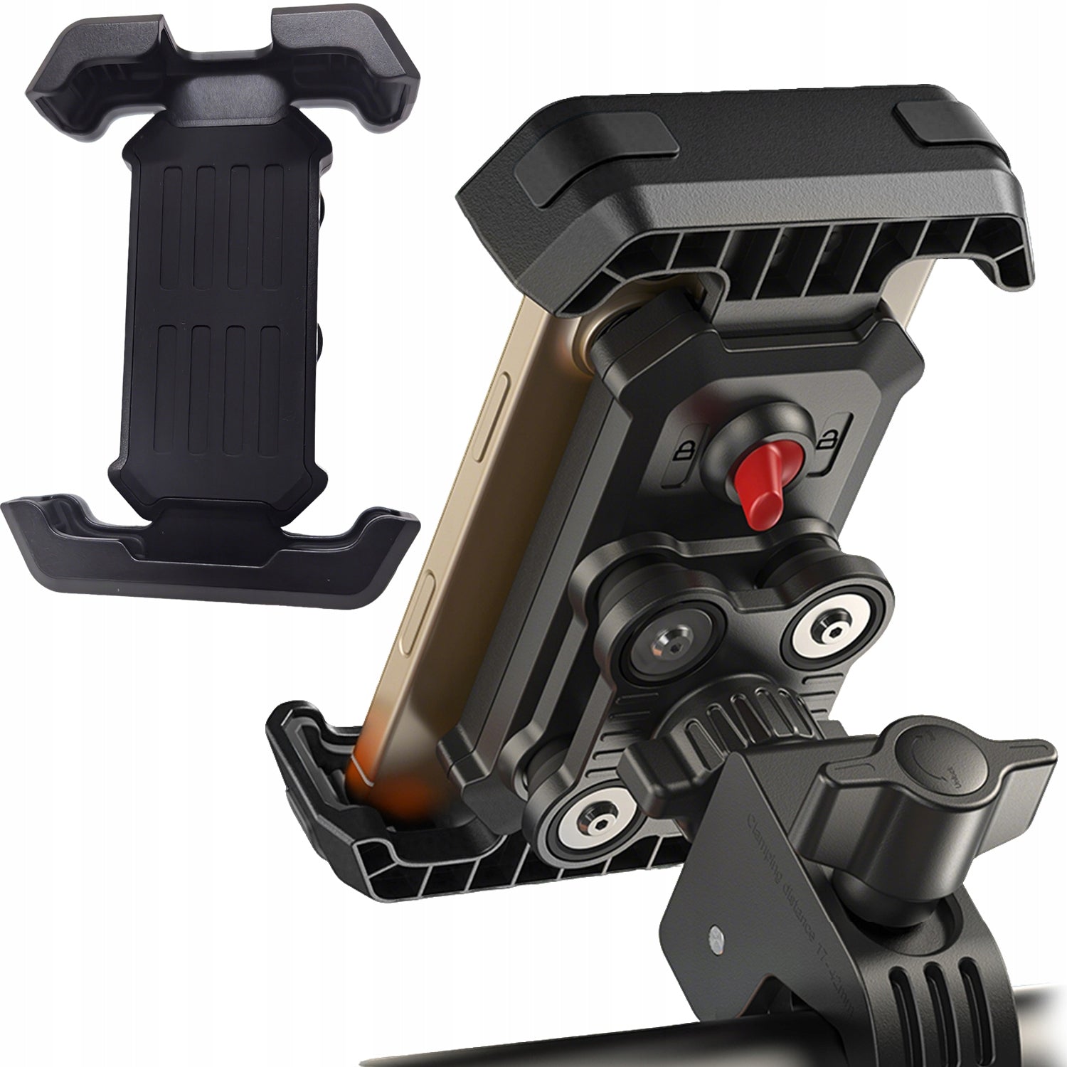 ARMORED ANTI-VIBRATION MOTORCYCLE BIKE PHONE HOLDER For mobile