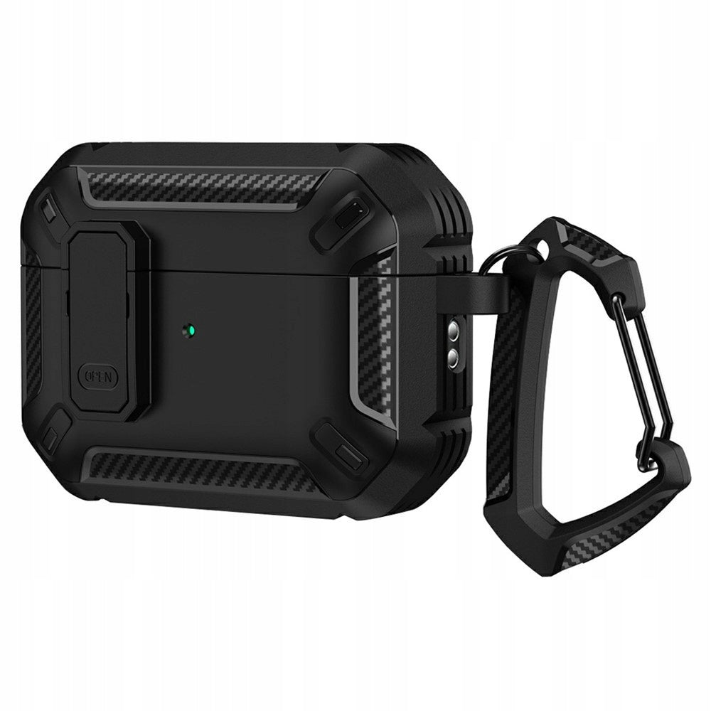 ARMORED HEADPHONE CASE FOR APPLE AIRPODS PRO 3 CASE + CARABINER