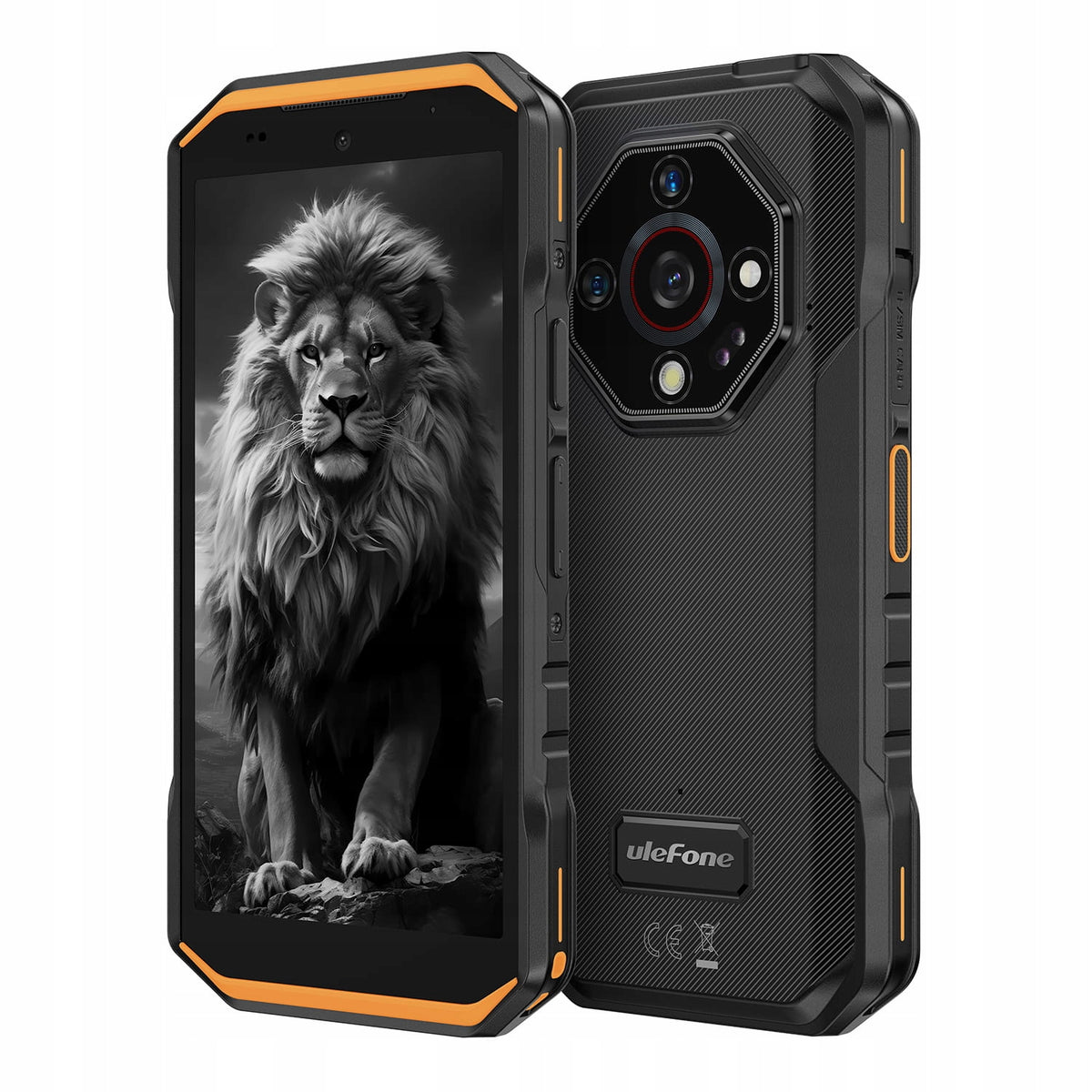 ARMORED SMARTPHONE ULEFONE ARMOR X32 PRO 5G 8GB / 256GB NIGHT VISION ORANGE Charger included no