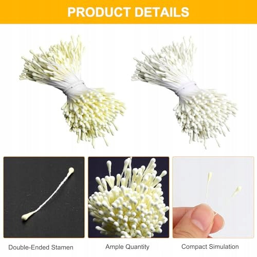 ARTIFICIAL FLOWER RODS COTTON YELLOW BEIGE DIY 750 PCS Manufacturer code SWC5908807008463
