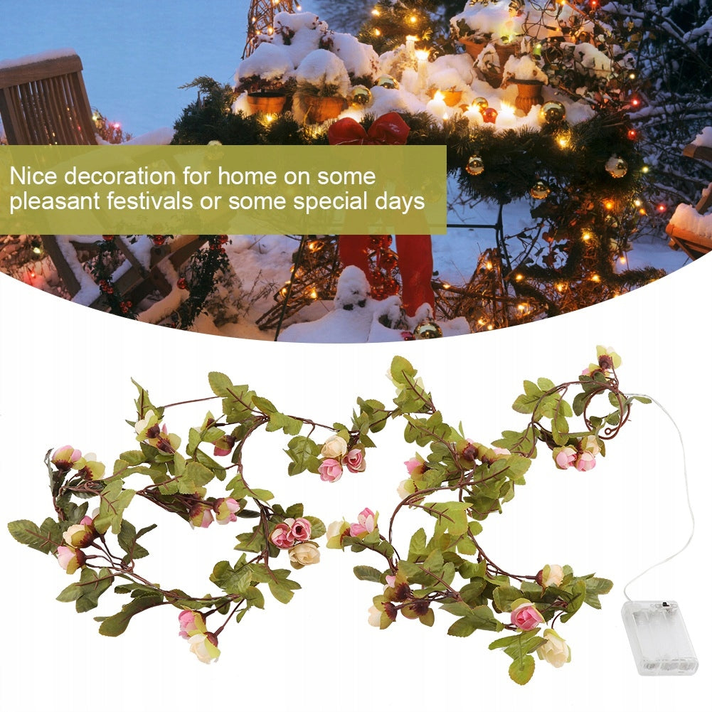ARTIFICIAL FLOWERS PLANT BULB GARLAND LED 250 CM Brand no brand