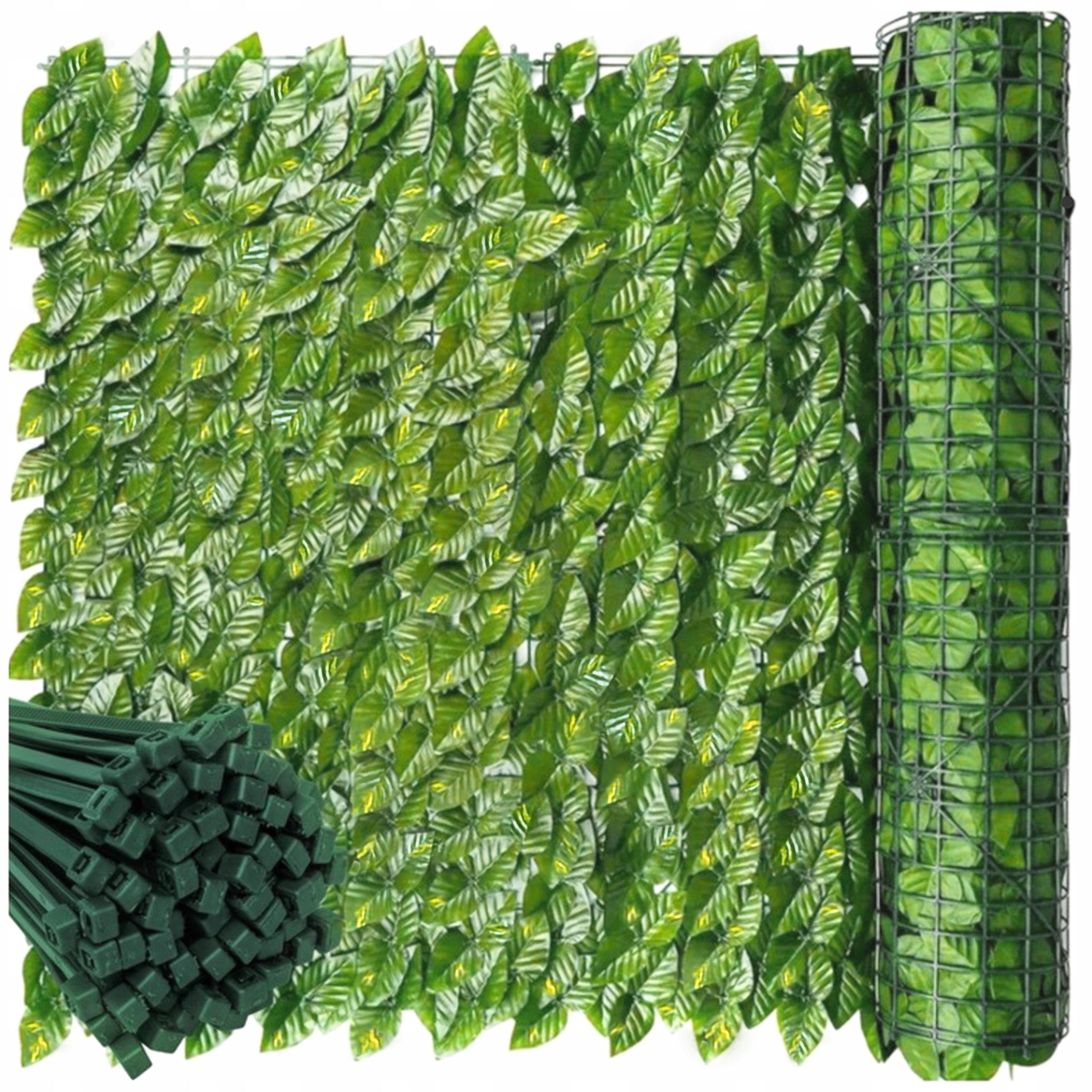 ARTIFICIAL HEDGE IVY FOR FENCE BALCONY WALL MESH 3 m x 50 cm Packaging status original