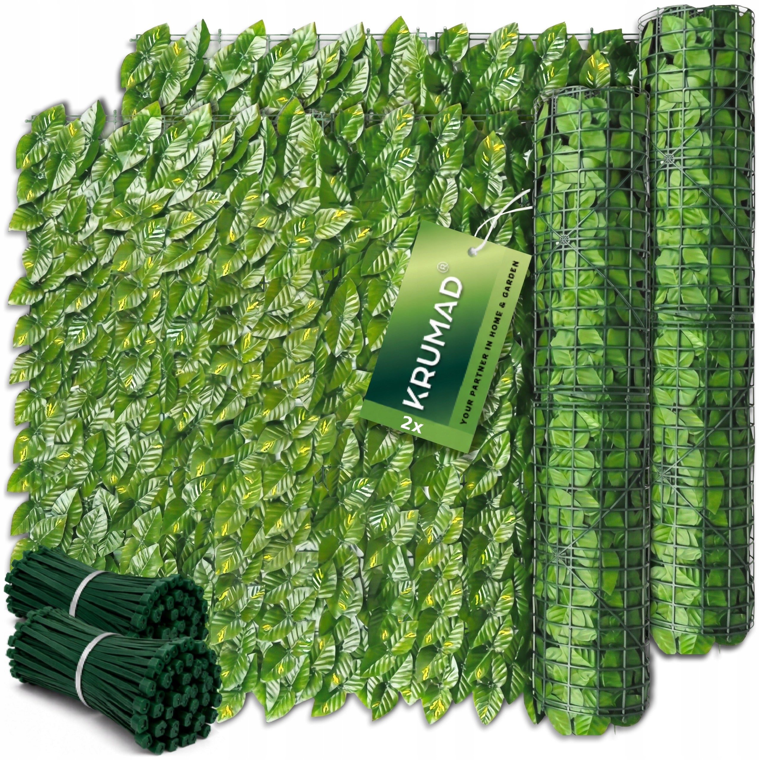 ARTIFICIAL HEDGE IVY FOR FENCE BALCONY WALL MESH 3 m x 50 cm