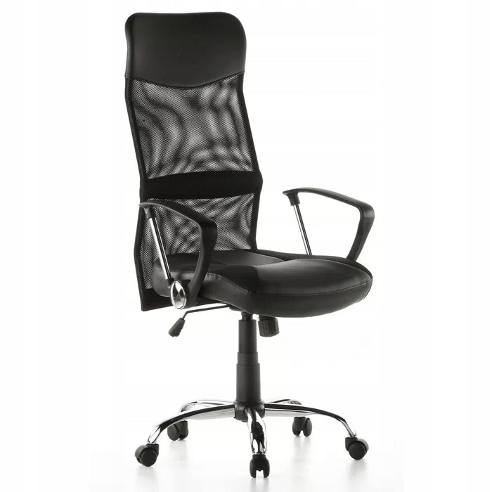 ARTON 20 chair with mesh, imitation leather, chrome base Brand hjh OFFICE