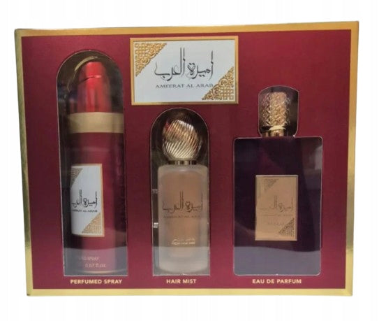 ASDAF AMEERAT AL ARAB EDP U 100ML+DEODORANT 200ML+HAIRMIST 50ML Packaging status original