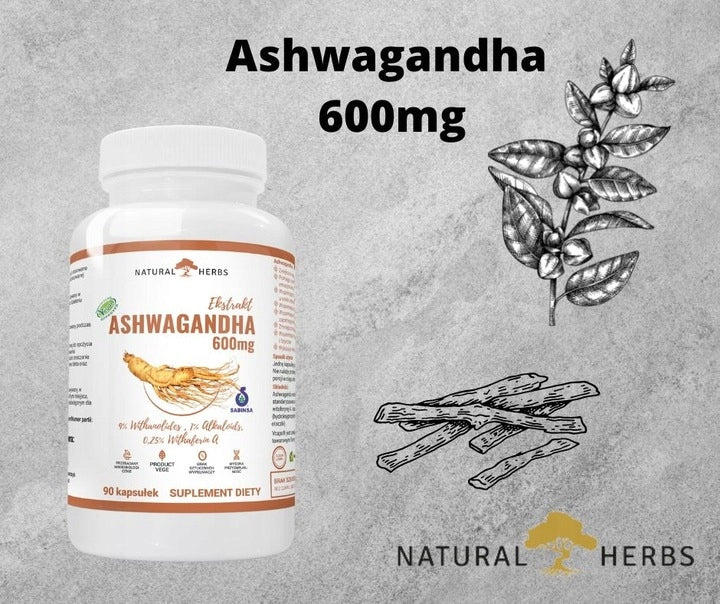 ASHWAGANDHA EXTRACT 600mg INDIAN GINSENG 9% Alto Pharma 90 vege kaps. Expiration date at least six months from the date of purchase
