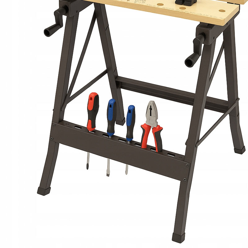 ASSEMBLY WORKSHOP TOOL TABLE FOLDING ADJUSTABLE Packaging status original