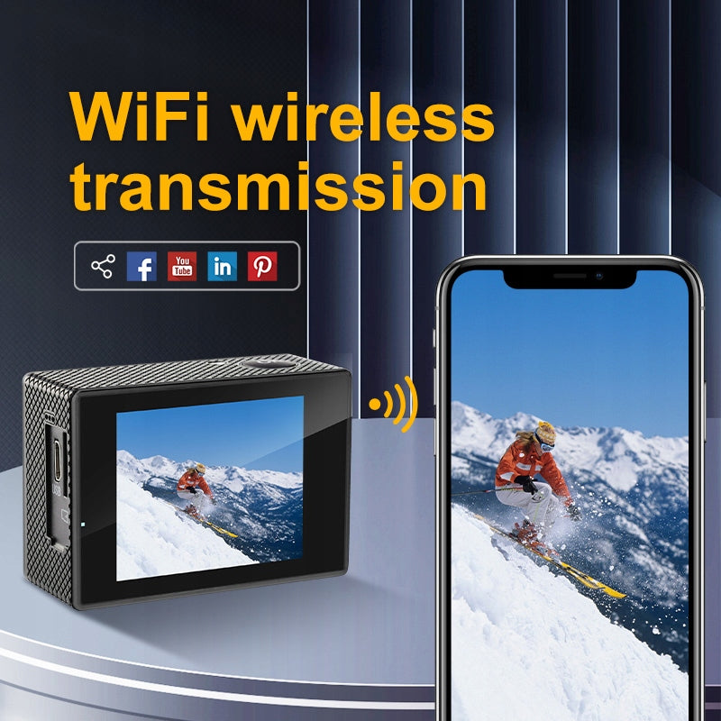 AT-G200 4K sports camera with Wi-Fi and 2,0 inch screen Manufacturer code ATK200
