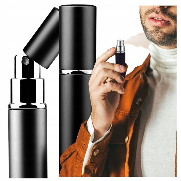 ATOMIZER for PERFUME Travel Vial for 10ml BLACK Mini Bottle for PERFUME