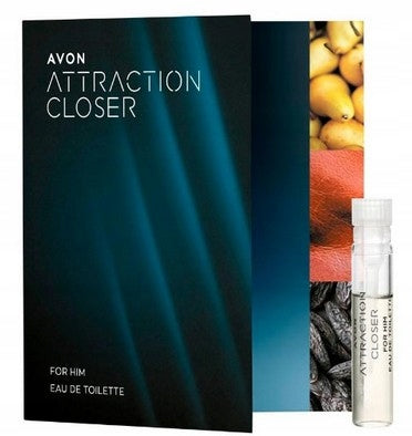 ATTRACTION CLOSER for Him Avon original fragrance male sample