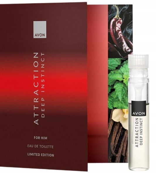 ATTRACTION INSTINCT DEEP Avon sample original male fragrance