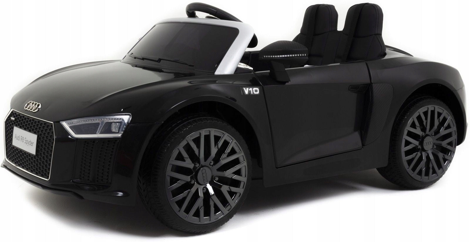 Elektrinis sportinis automobilis vaikams Audi R8 Spyder, juodas