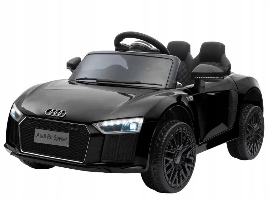 Elektrinis sportinis automobilis vaikams Audi R8 Spyder, juodas