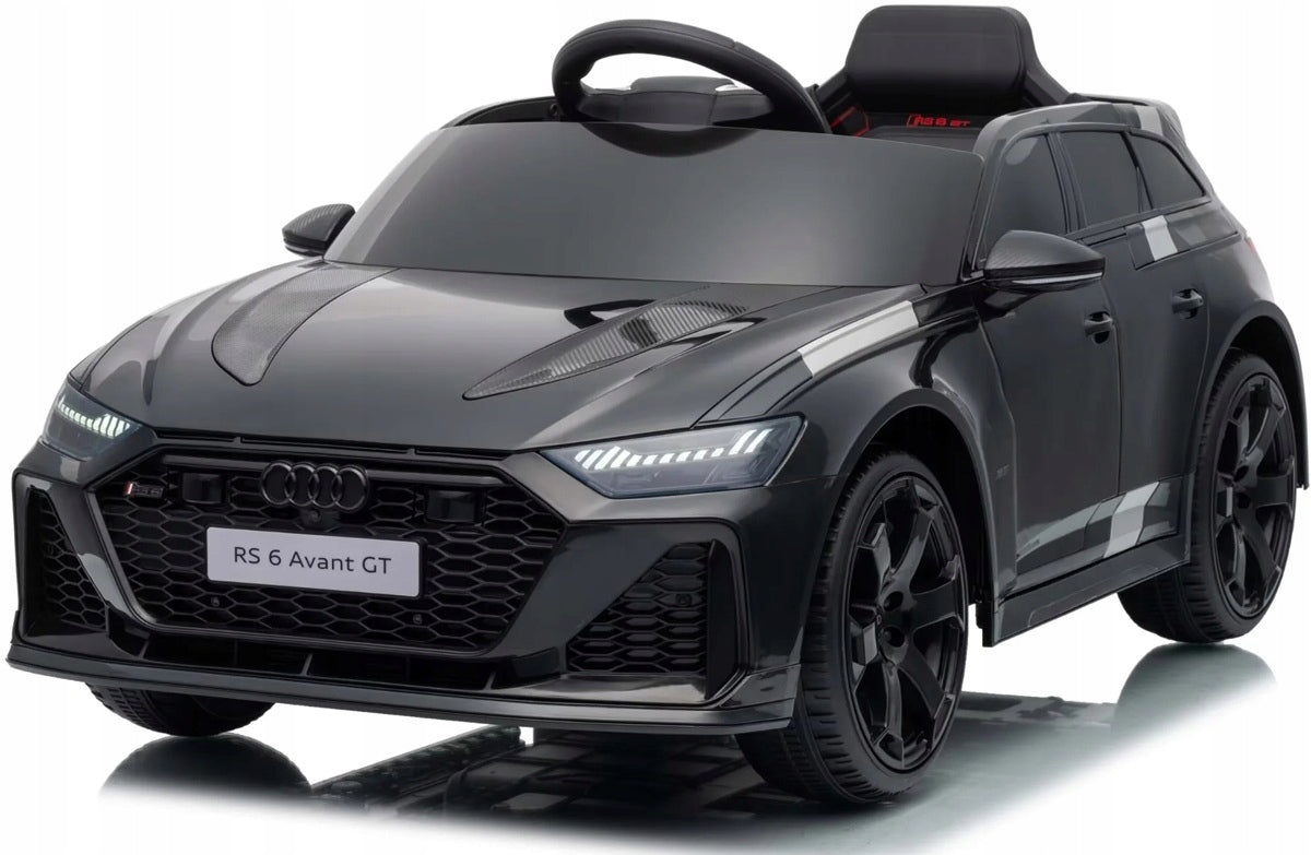 AUDI RS6 GT AVANT 4x4, EVA, LEATHER Auto for 12v 9ah battery, Bluetooth