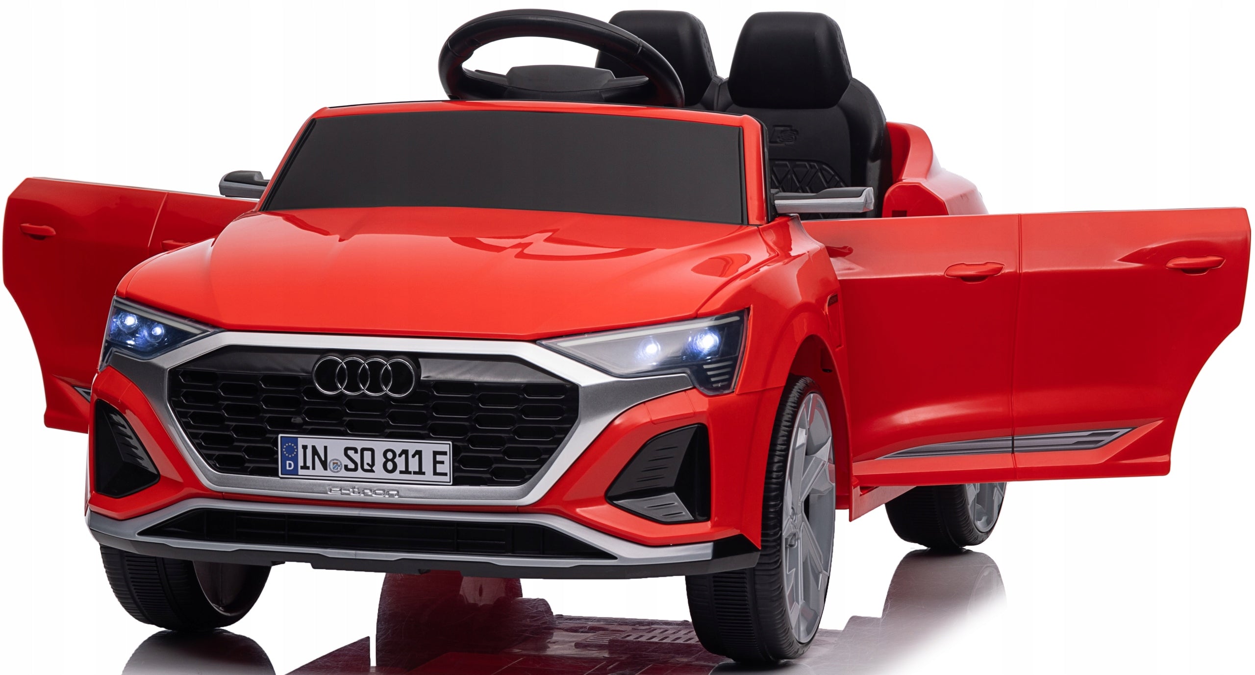 AUDI SQ8 4x4 Auto battery-operated LEATHER PILOT SOFT EVA WHEELS car 12V Brand Bobo-San