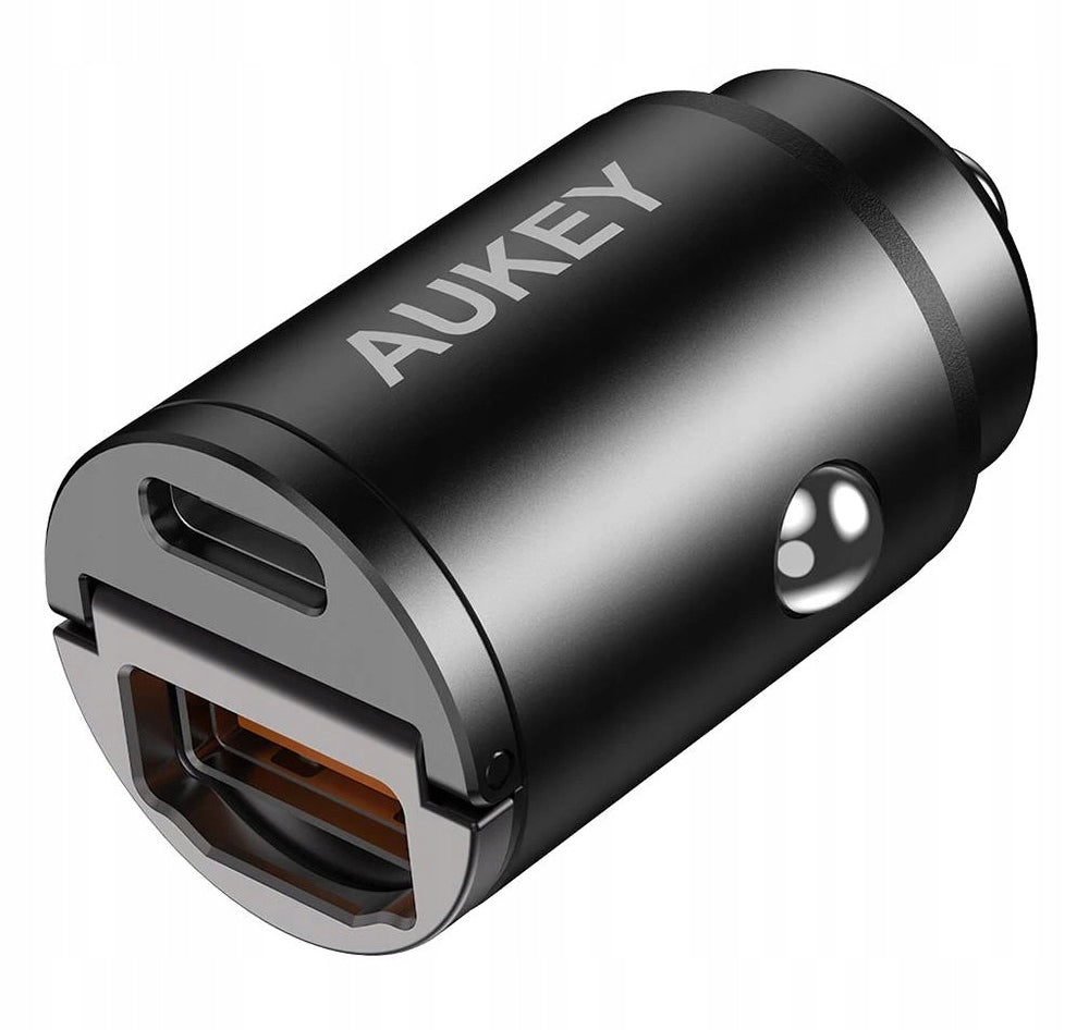 AUKEY CC-A3 MINI Car charger 2xUSB (1xUSB-C+1xUSB-A) QC PD 30W