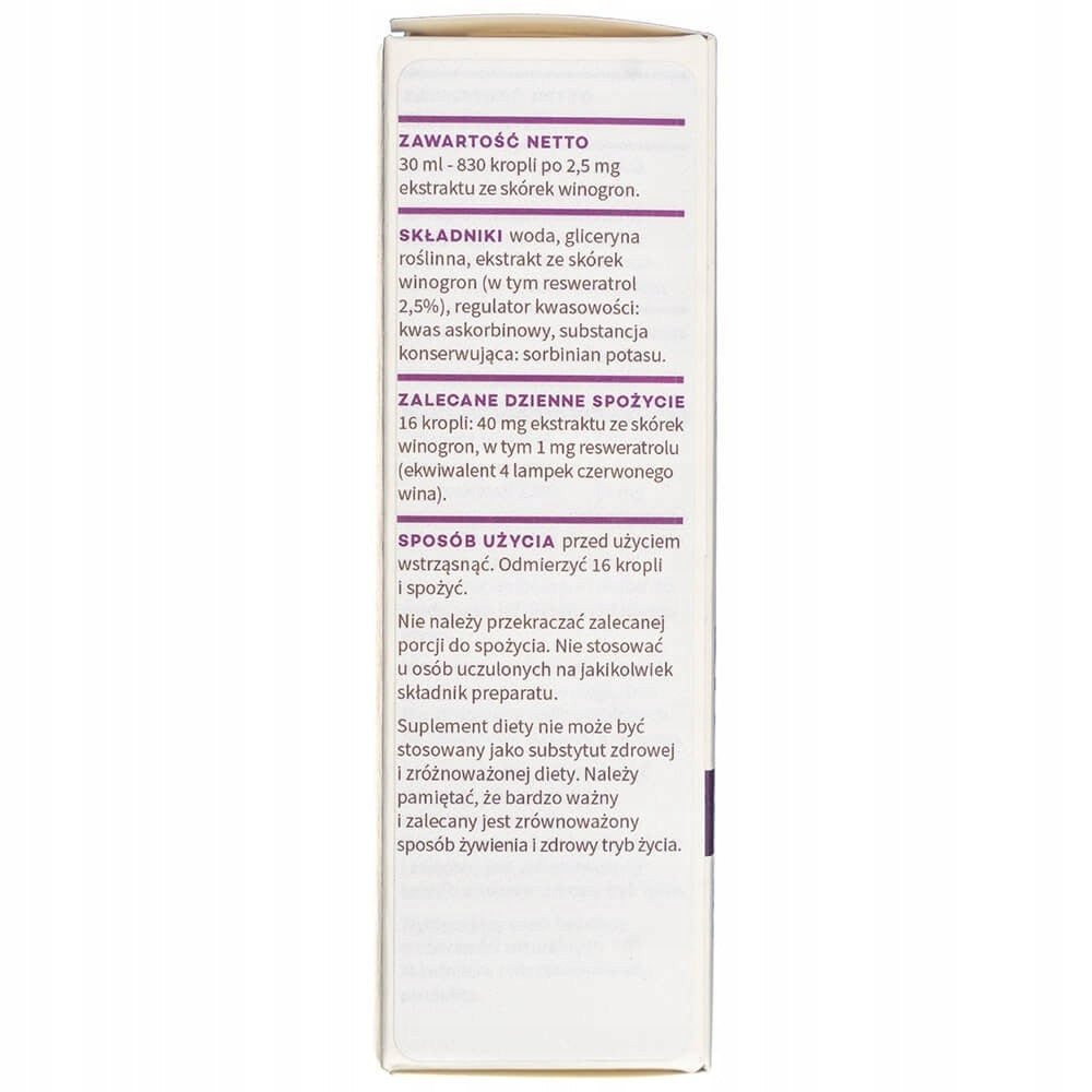 AURA HERBALS RESVADROP GRAPE PEEL EXTRACT Name other