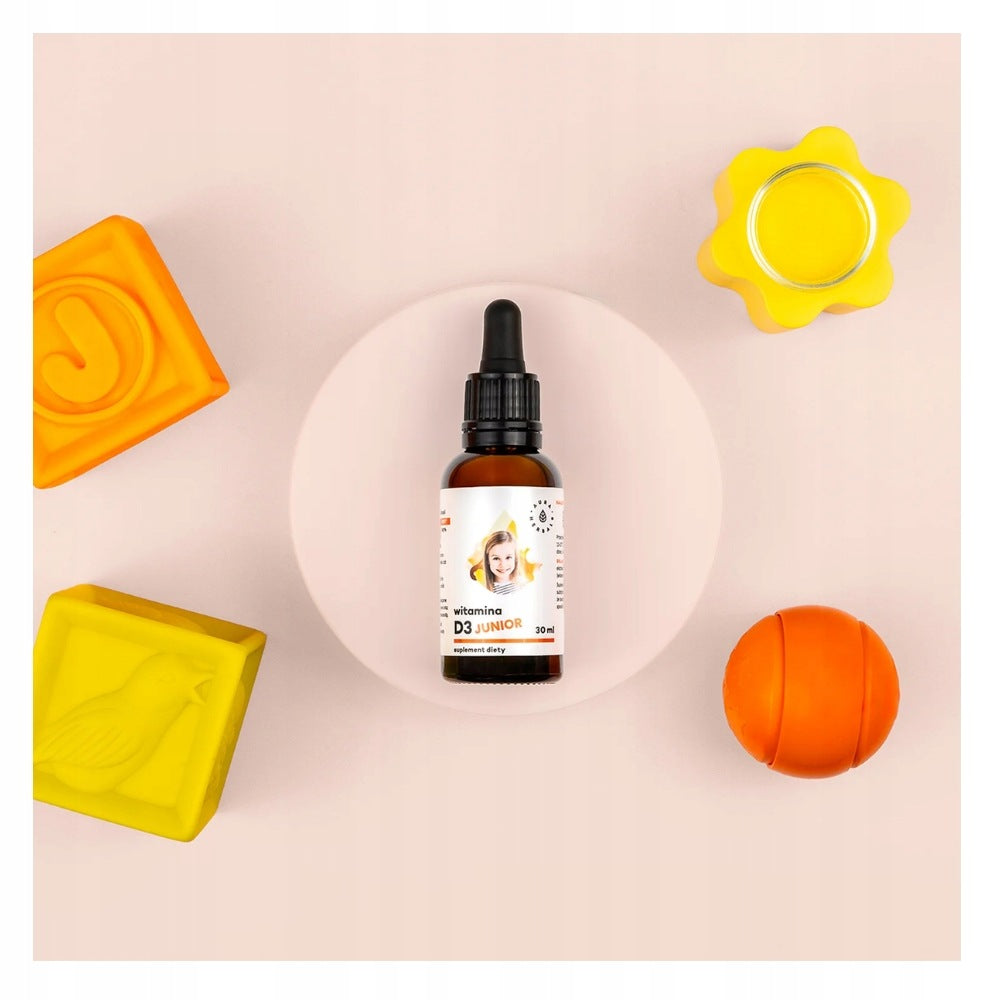 AURA HERBALS VITAMIN D3 JUNIOR 800 IU DROPS 30 ml BONE DEVELOPMENT IMMUNITY Manufacturer code 5902479610665