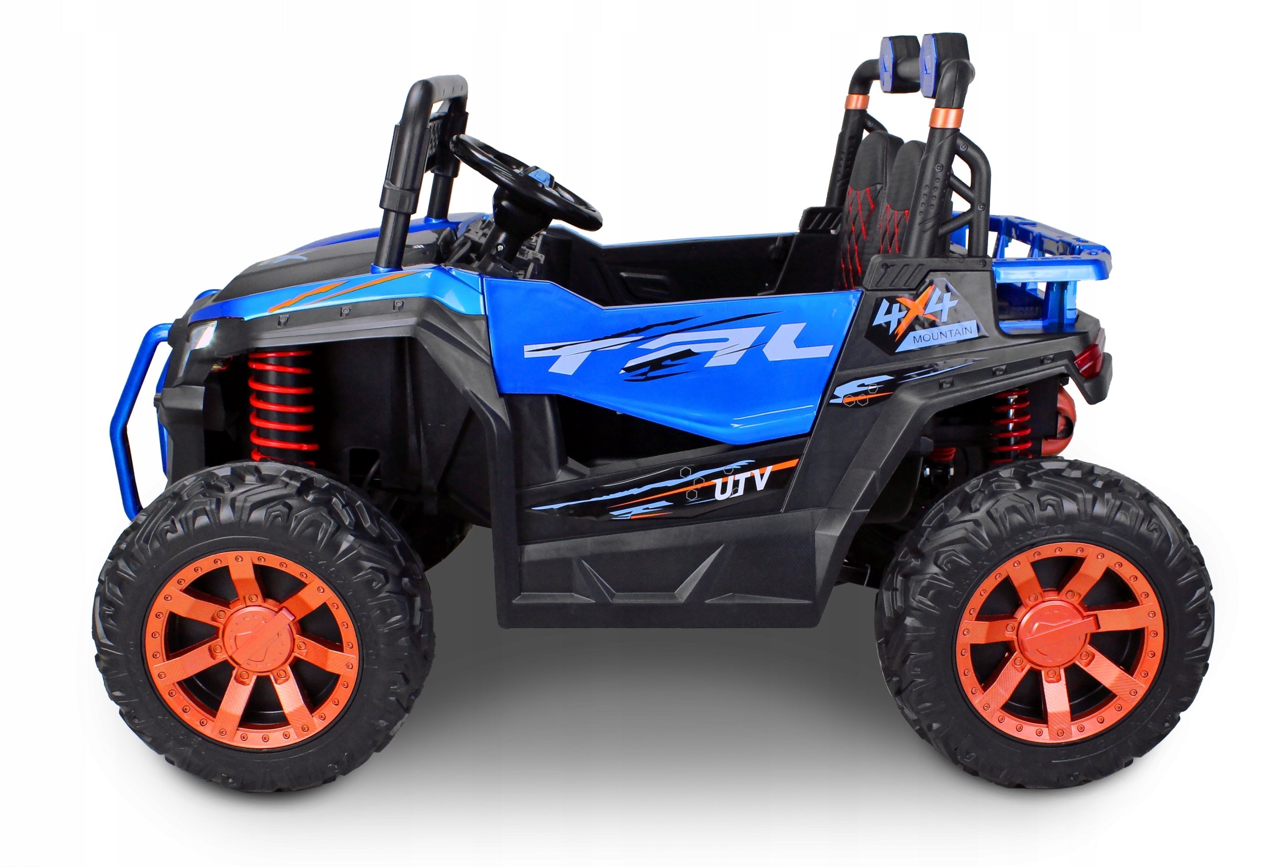 AUTO BUGGY PRO MAX BLUE FOR BATTERY, 2-SEATER, POWERFUL, SAFE Kid's age 3+ years
