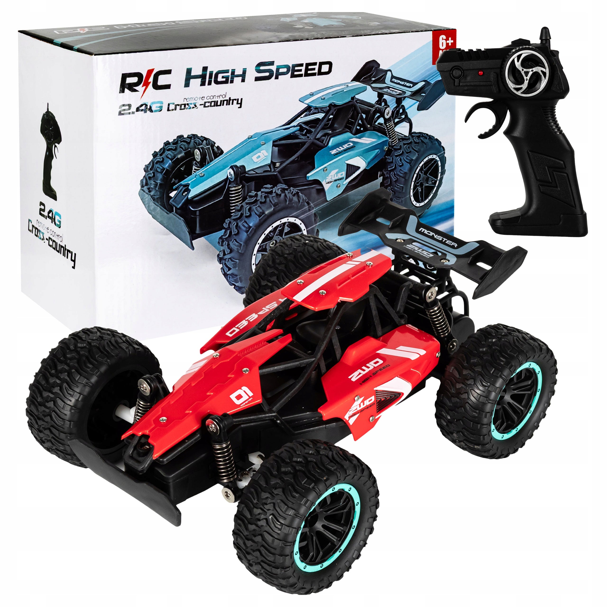 AUTO RACING CAR REMOTE CONTROLLED LED CAR FOR CHILDREN WITH DRIVE + REMOTE CONTROL