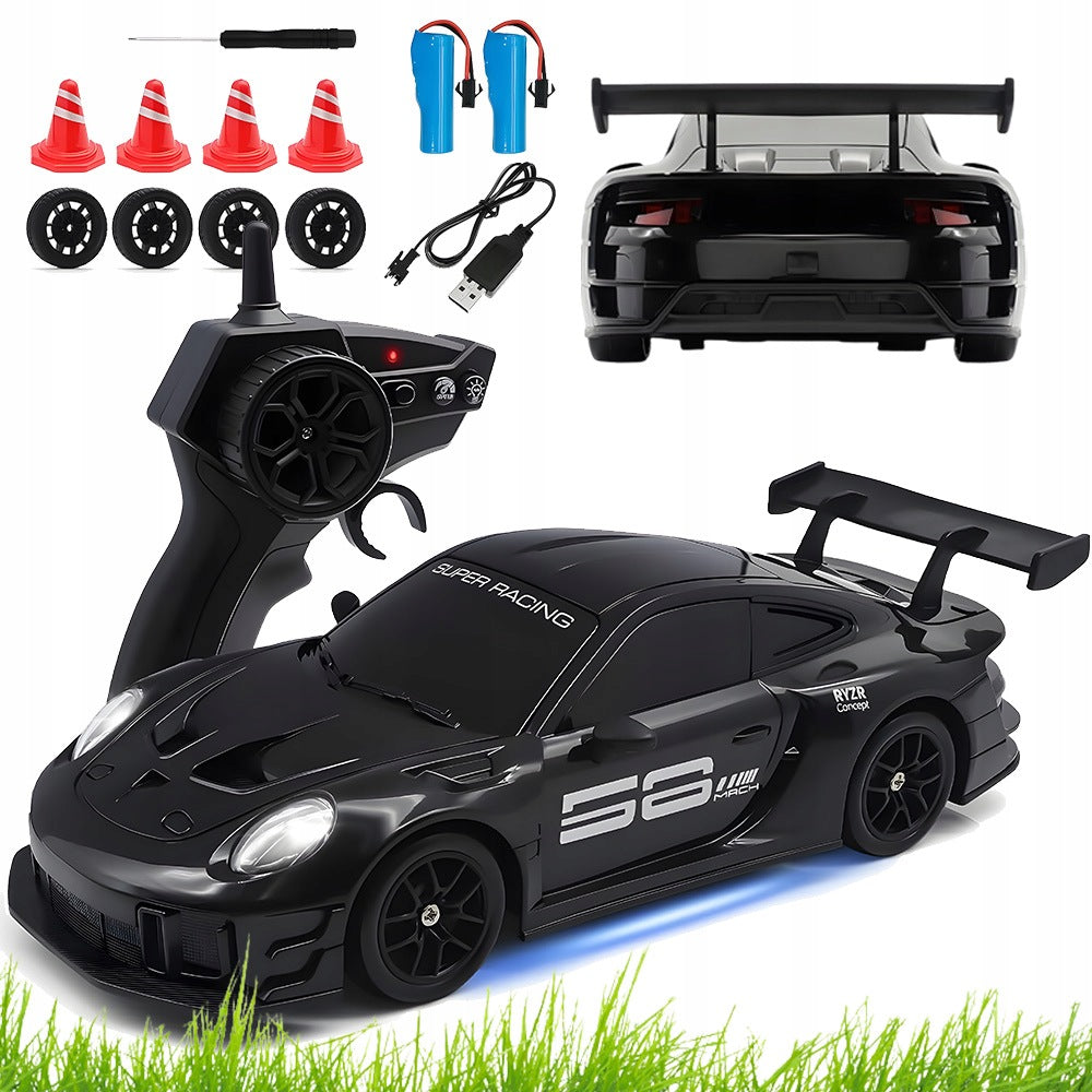 AUTO REMOTE CONTROLLED DRIFT RC ADJUSTABLE SPEED LED DRIFT TIRES