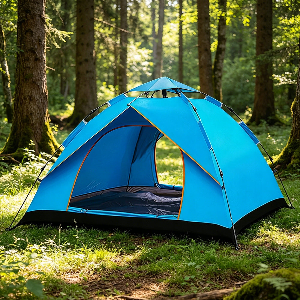 AUTOMATIC CAMPING TENT POP UP 3-4 PERSON TOURIST Number of bedrooms 1