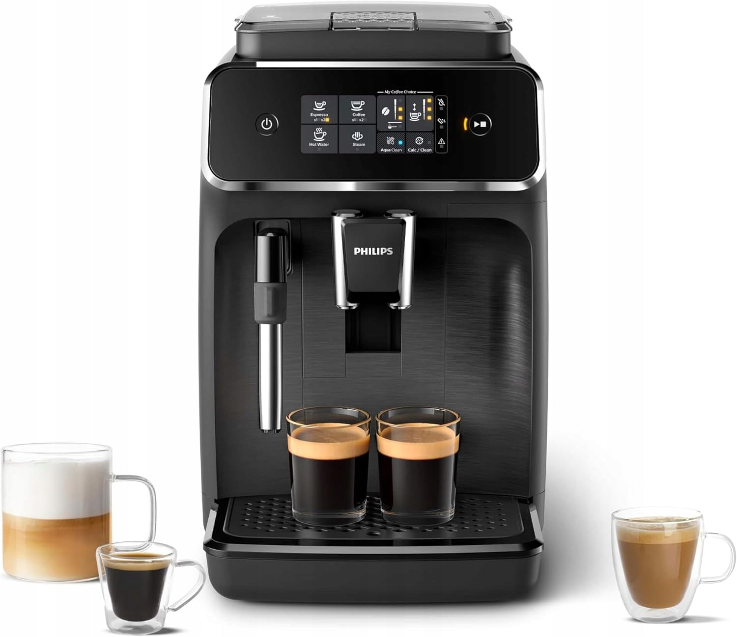 AUTOMATIC COFFEE MAKER 1,8L 2 COFFEE GRINDER CERAMIC MILK FROTHER