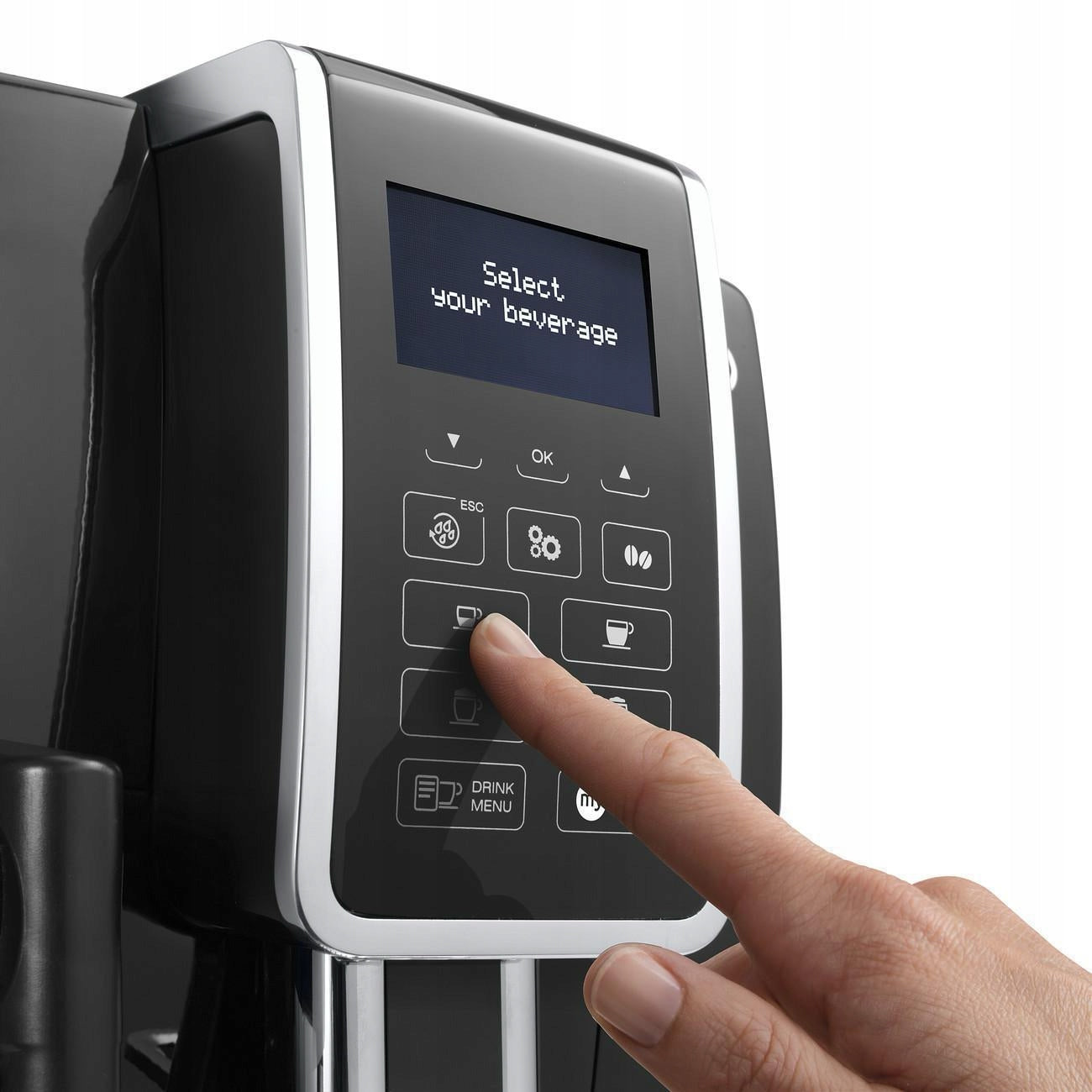 AUTOMATIC COFFEE MAKER De'Longhi Dynamica BLACK 1450W PROFESSIONAL Model ECAM 350.55.B