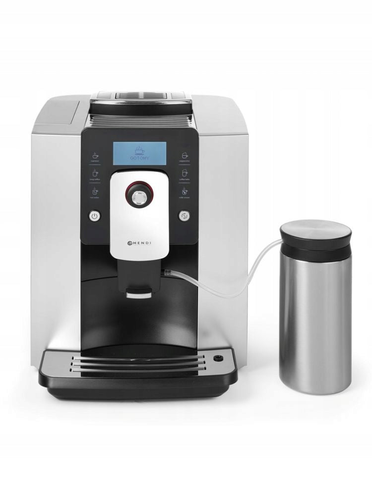 AUTOMATIC COFFEE MAKER HENDI ONE TOUCH 208984 SILVER 1,8L MILK 600ML Brand Hendi