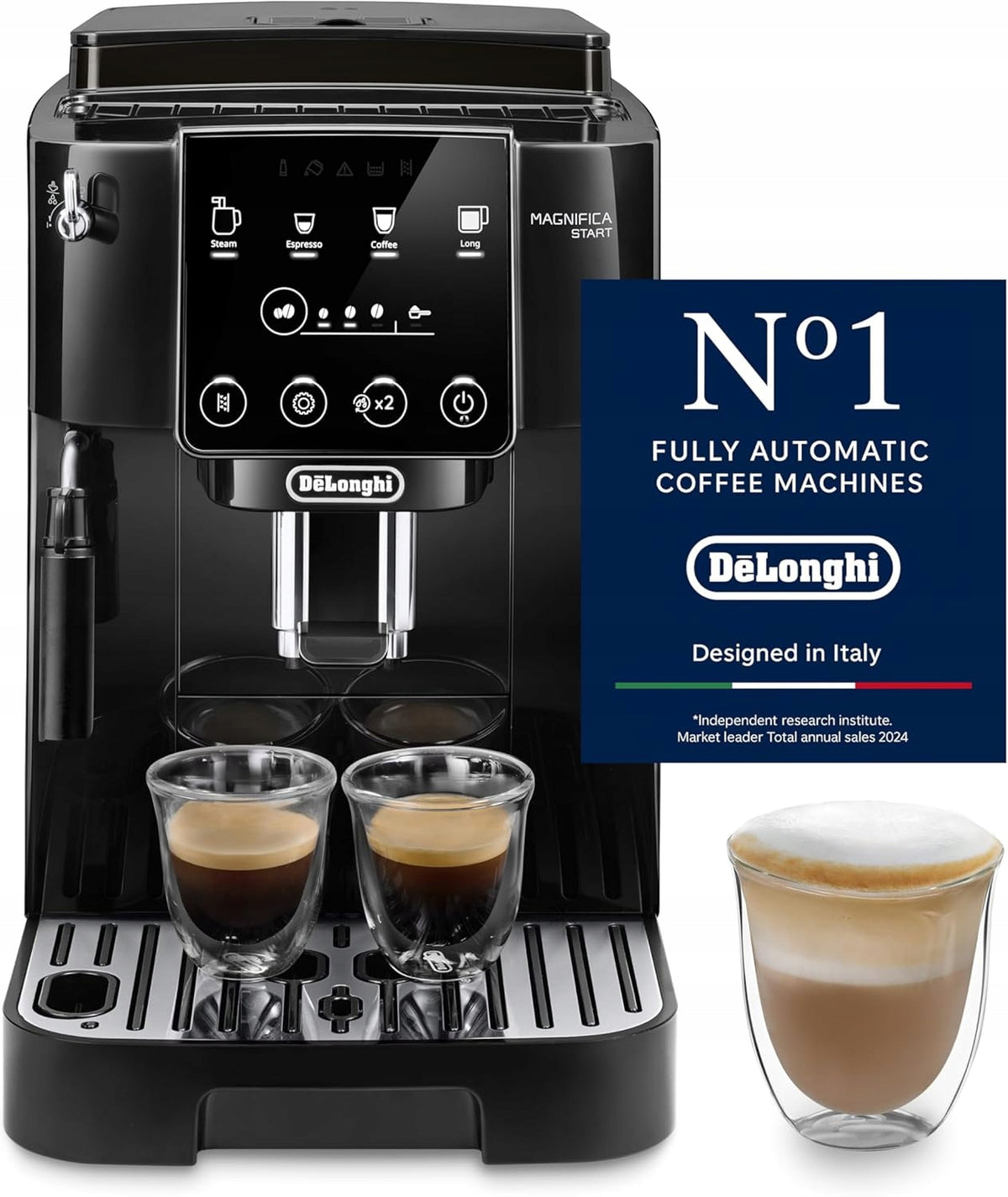 AUTOMATIC ESPRESSO MACHINE 1450W 1,8L GRINDER MILK FROTHER ESPRESSO LATTE