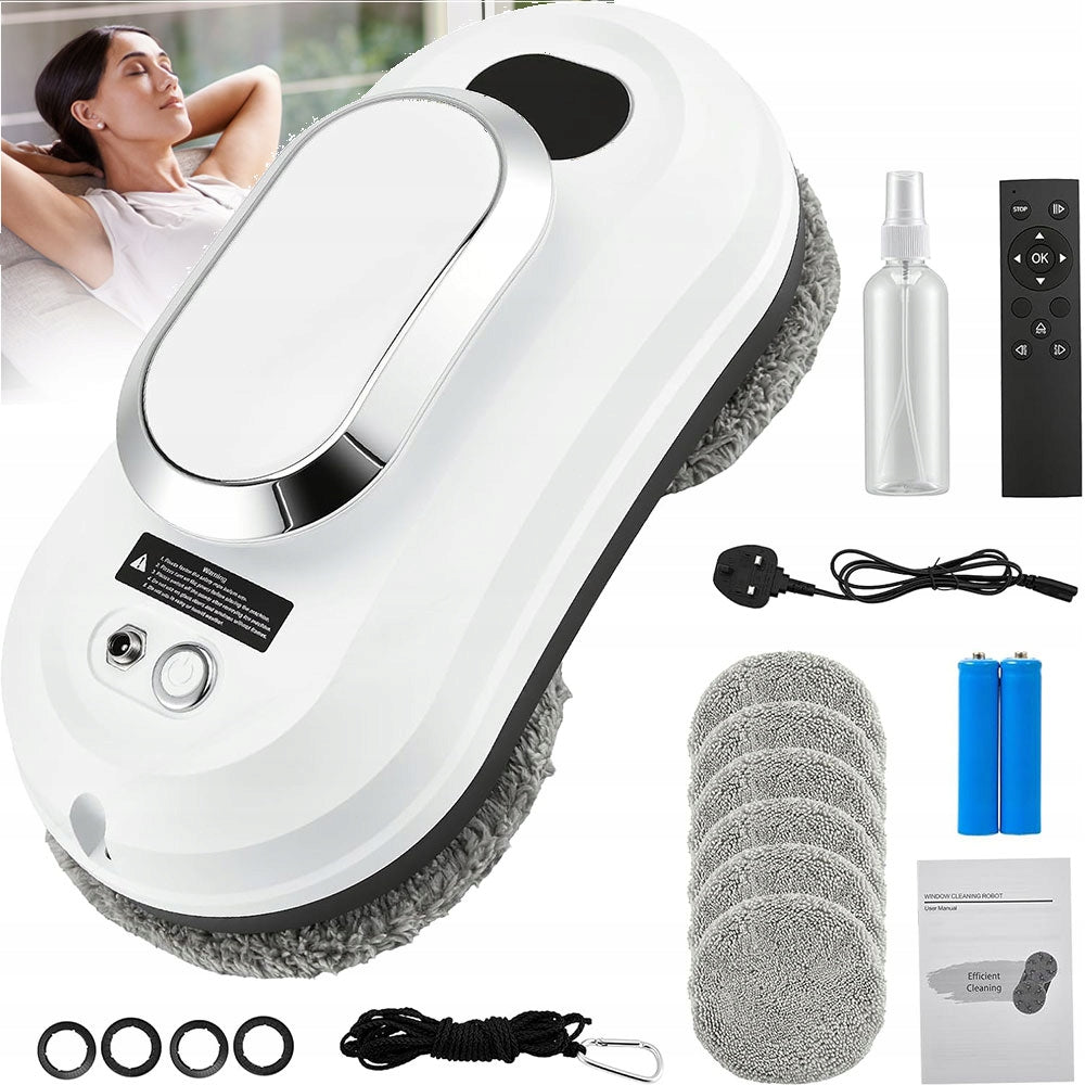 AUTOMATIC INTELLIGENT ROBOT FOR CLEANING MIRROR WINDOWS SET WITH REMOTE CONTROL